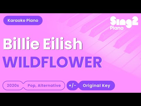 Billie Eilish - WILDFLOWER (Piano Karaoke)