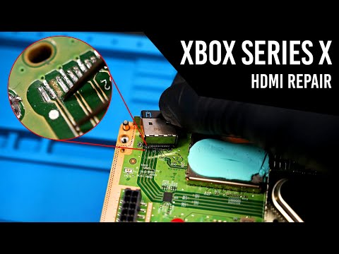 Xbox Series X HDMI Port Repair | Ripped pad makes for extra fun