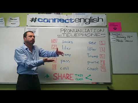 Connect English Pronunciation Telephone, Volume 19 - Mission Valley Campus