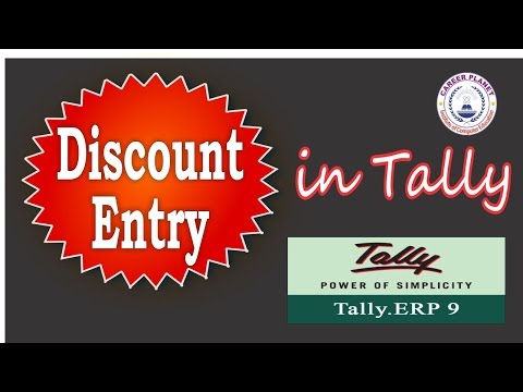 Discount Entries in Tally ERP 9 Hindi Day-8|Cash or Trade Discount|Learn Tally ERP 9 Video