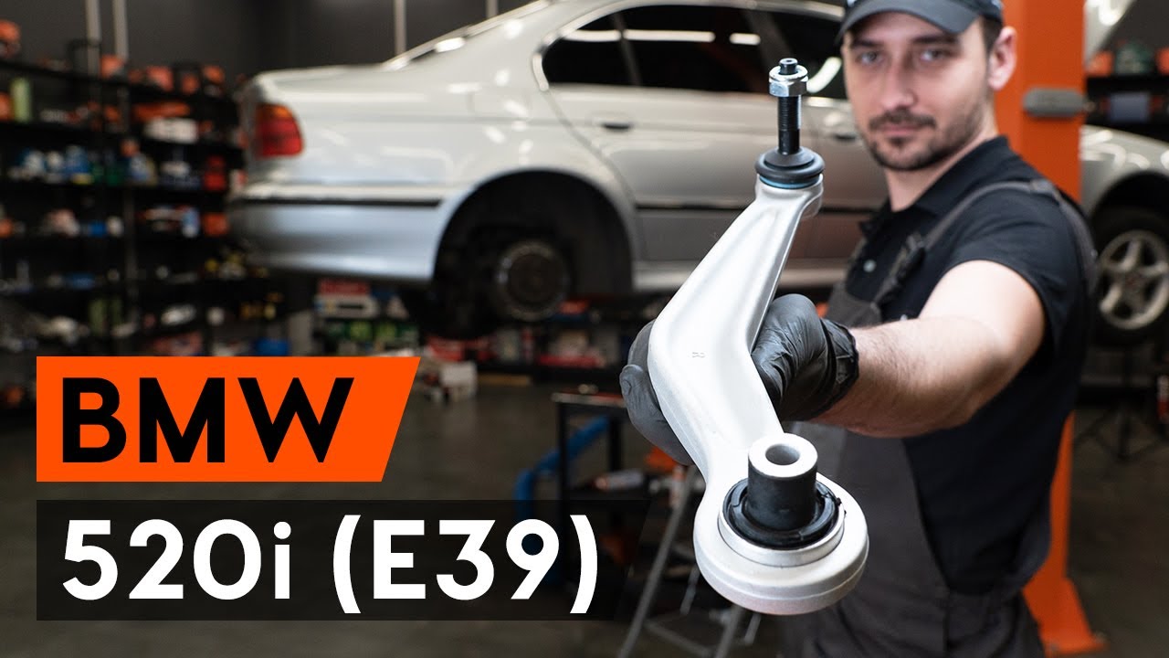 Kaip pakeisti BMW E39 galinė viršutinė svirtis - keitimo instrukcija