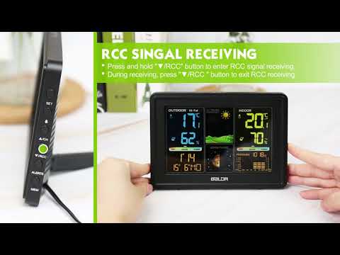 B0359WST2H2PR-V2 DIGITAL COLOR WEATHER STATION WITH BAROMETRIC HISTORY DETAILED OPERATION VIDEO