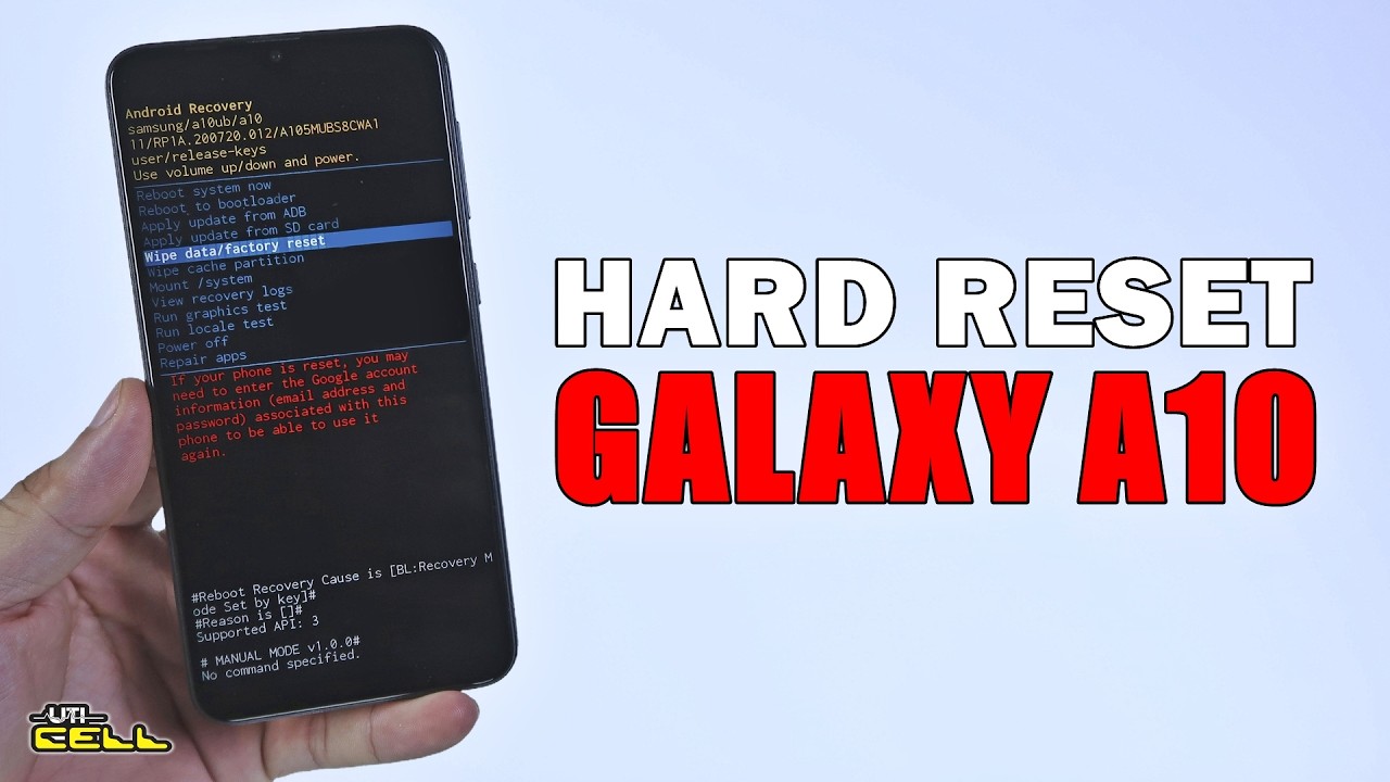 Hard Reset no Samsung Galaxy A10 (SM-A105) #UTICell