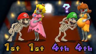 【マリオパーティシリーズ】ハロウィンナイト！スケルトンマリオ VS ゾンビピーチ VS スケルトンルイージ VS ゾンビデイジー 4K UHD
