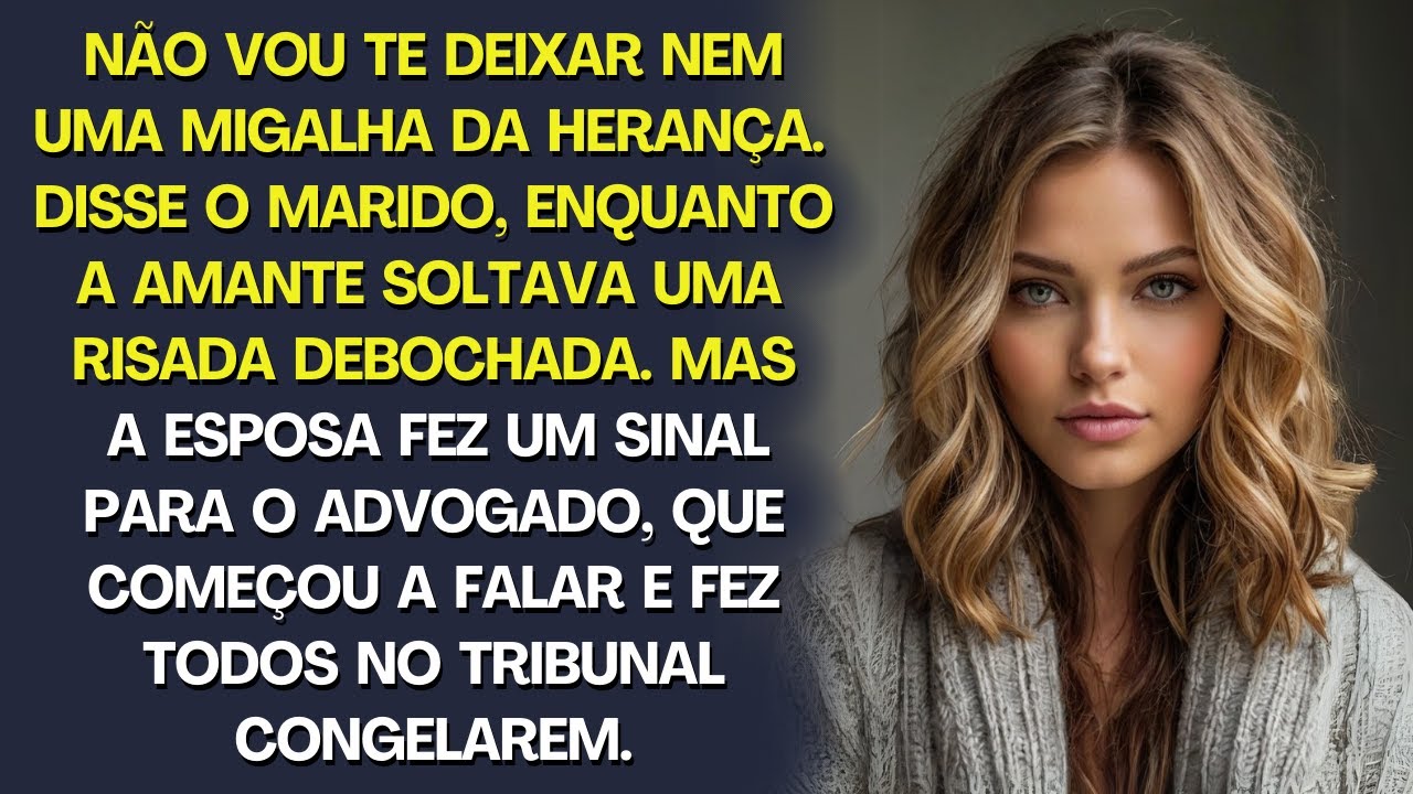 “Não vou te deixar nem migalhas da herança”, disse o marido, enquanto a amante ria, mas a esposa...