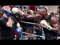 POWER ON FULL DISPLAY - DEONTAY WILDER'S FULL MITT WORKOUT AS HE PREPARES FOR TYSON FURY