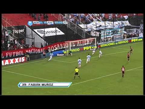 Gol de Muñoz. Newell's 2 - Rafaela 0. Torneo Inicial 2012. Fecha 18. Fútbol Para Todos