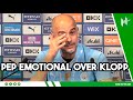 Pep CLOSE TO TEARS in response to Klopp’s praise after winning fourth title in a row