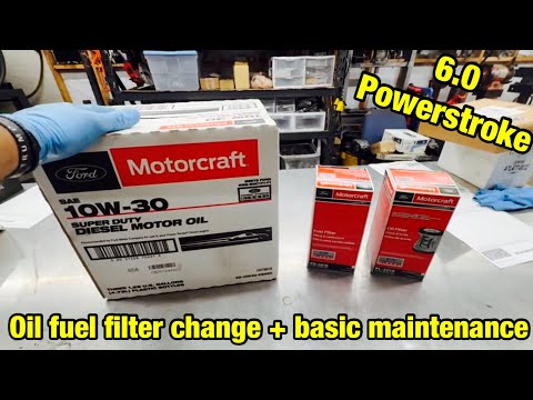 6.0 Powerstroke oil change fuel filters and PM