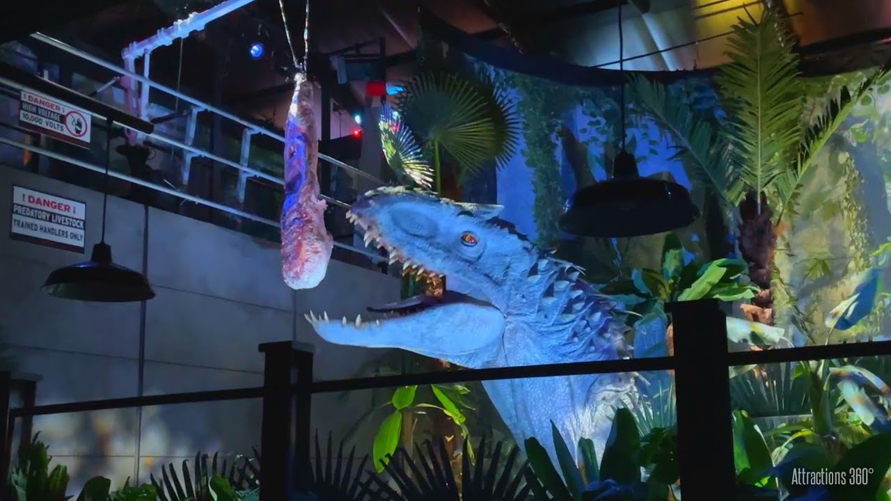 New Jurassic World Experience Feeding Chamber Indominus Rex & T-Rex