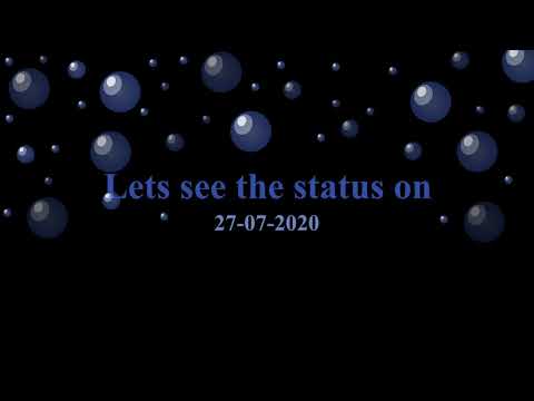 Stock price prediction using PYTHON for 27-07-2020