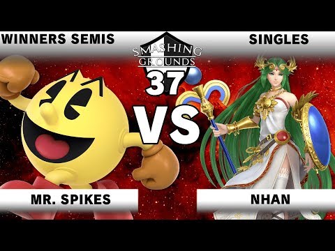 Smashing Grounds 37 - Winners Semifinals Mr Spikes (Pac-Man) v Nhan (Palutena)