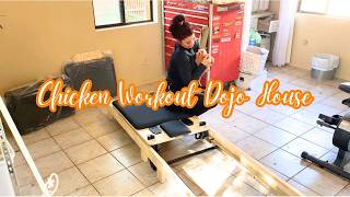 *EXTREME* Clean & Declutter 🧼 Chicken Workout Dojo Transformation + Home Gym Build 💪