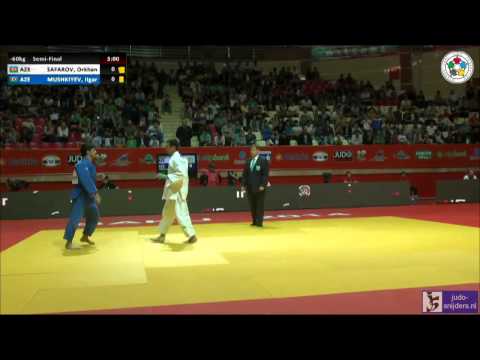 Judo 2014 Grand Slam Baku: Safarov (AZE) - Mushkiyev (AZE) [-60kg] semi-final