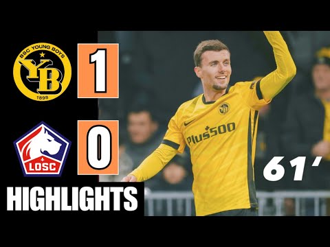 Young Boys vs Lille 1-0 Highlights | Darian Males Goal | Europa League 2025-26 | Bouaddi Red Card 
