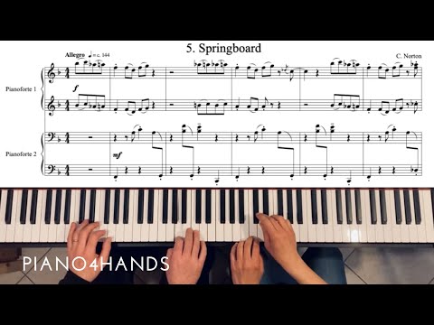 C. Norton - 5. Springboard - Microjazz Piano duets collection 3 for piano four hands (score)