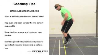 497. Single Leg Linear Line Hops