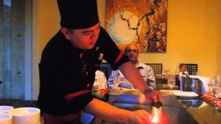 preview picture of video 'Japanese Restaurant Teppanyaki Cooking - Grand Palladium - Kantenah, Riviera Maya, White Sands'