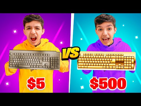 $5 Vs $500 Keyboard In Arena! (Broke vs Pro)