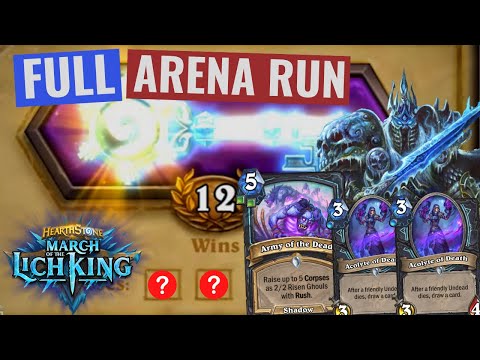 12 Win UUF Death Knight - STILL The Best Rune Combo??? Hearthstone Arena Wrath of the Lich King