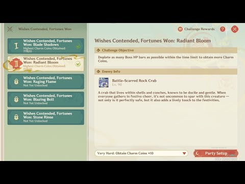 Wishes Contended Fourtunes Won : Radiant Bloom | A Lanternlit Event | Genshin Impact 6.3 Event