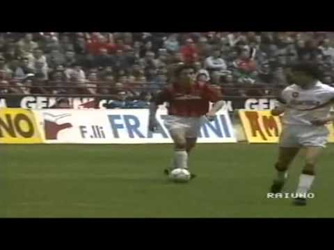Serie A 1990-1991, day 30 Milan - Roma 1-1 (Rizzitelli, M.Agostini)