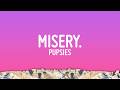 pupsies - misery. (Lyrics)