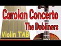 Carolan Concerto - The Dubliners - Violin - Play Along Tab Tutorial