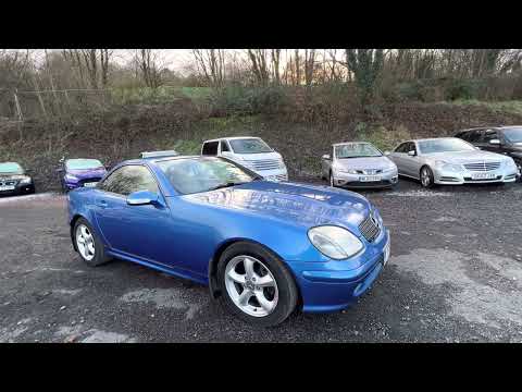 2001 Mercedes Benz SLK 320 roadster. Electric hard top on a modern classic. Review & virtual viewing