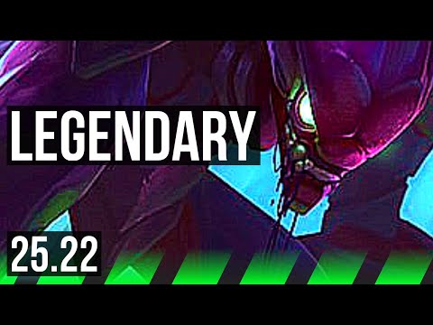 KHA'ZIX vs RENGAR (JGL) | 19/0/6, Legendary | KR Master | 25.22
