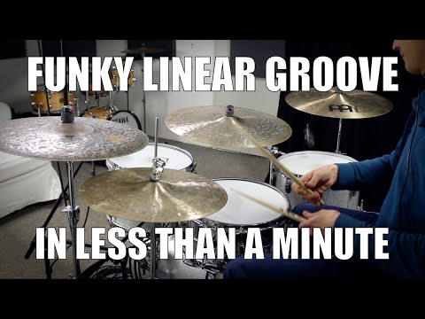Funky linear Groove in less than a Minute - Daily Drum Lesson