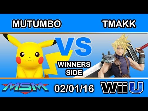 MSM 35 - Mutumbo (Pikachu) Vs. Tmakk (Cloud) Winners Side - Smash Wii U