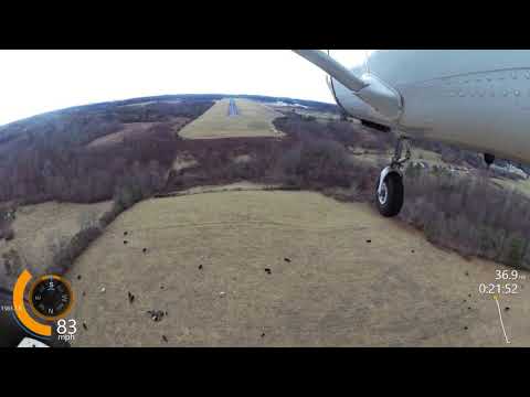 Landing Wilkes County Airport UKF