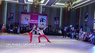 1st place  Lalith & Jinna  World Open Dance Sh
