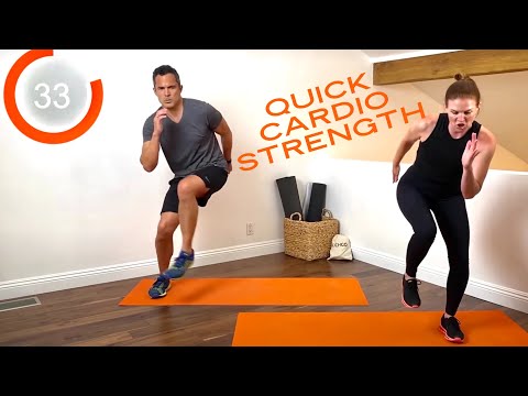 15 minute NO EQUIPMENT Cardio + Strength (NO REPEATS) with Kit Rich