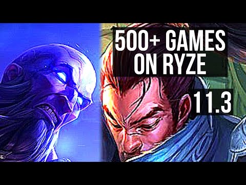 RYZE vs YASUO (MID) | 6/1/9, 1.1M mastery, 500+ games, Dominating | BR Diamond | v11.3
