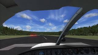FSX SE Ultimate VFR Guam : Rota to Guam Intl Cessna C404 Part 1/3 takeoff