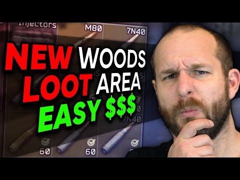 NEW SECRET LOOT AREA ON WOODS! - Escape from Tarkov