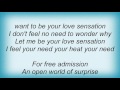 Accept - Love Sensation Lyrics
