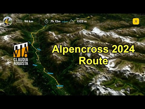 Via Claudia Augusta Route - Kompletter Alpencross auf 5 Minuten geschnitten