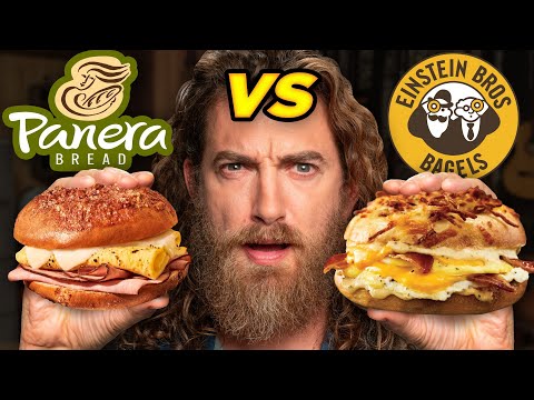 Panera vs. Einstein Bros. Bagels Taste Test | FOOD FEUDS