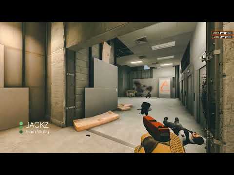 CSGO Vitality JACKZ 4 Kills Glock HS vs Grayhound Vertigo ESL Pro League S17