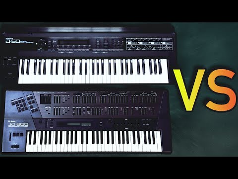 Roland D-50 vs JD-800 — All Of The Best Presets Compared LIVE