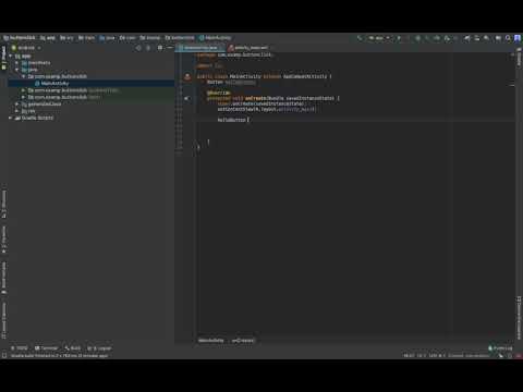How to detect taps on a button using Android Studio