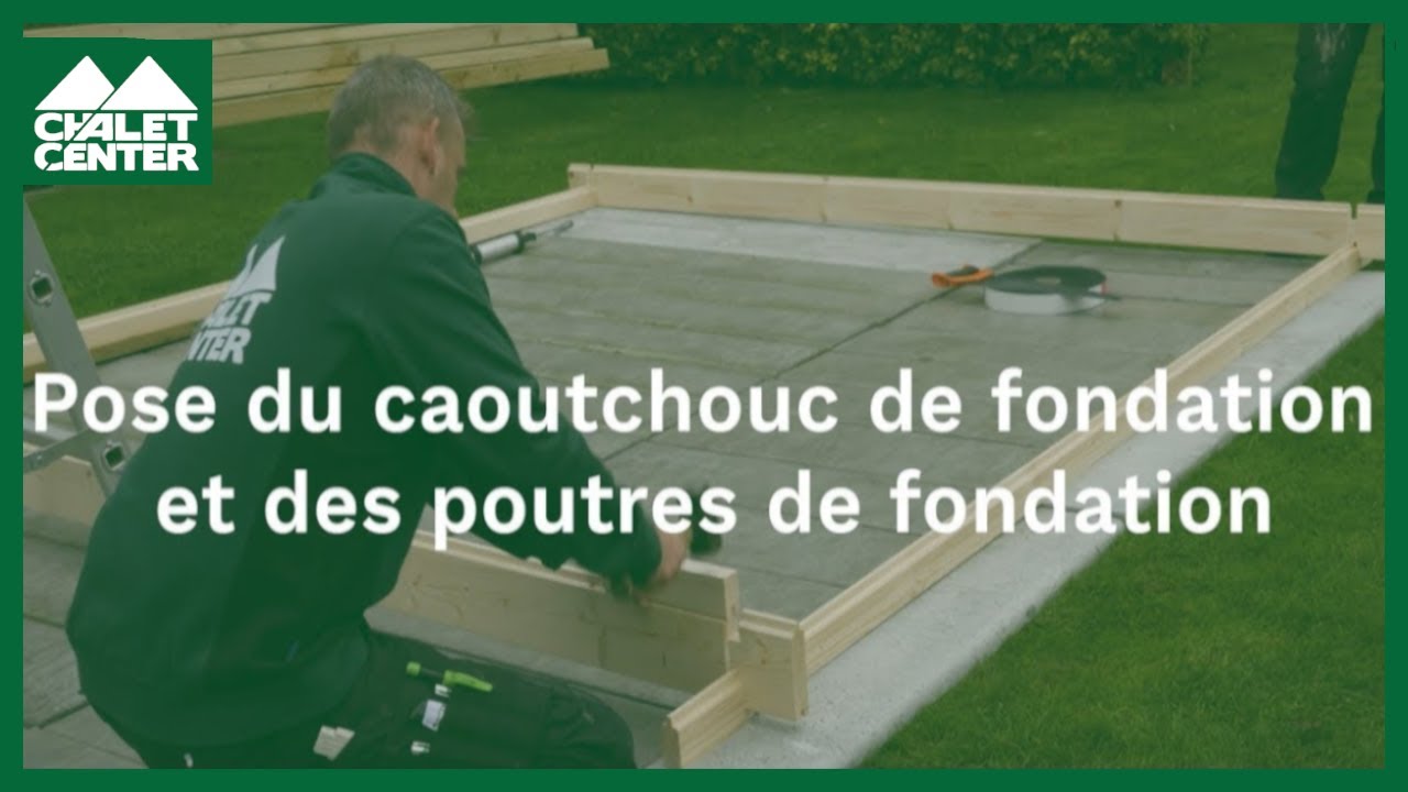 Installation du caoutchouc de fondation d'un abri - en 5 étapes Installation du caoutchouc de fondation d'un abri - en 5 étapes