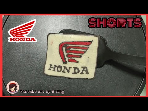 Shorts Motorcycle Brand Logo Pancake Art - Honda