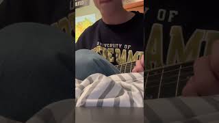 playing Unwound on an acoustic travel guitar 😭 #unwound