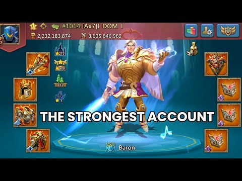 5 Piece Emp (DOM) Vs Mythic T4 Rally Trap.The Strongest Account in the game. Lords Mobile