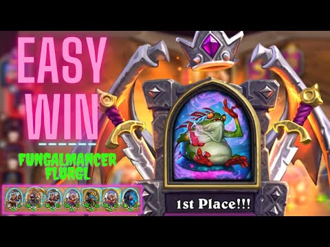 Fungalmancer Flurgl - Easy Win - Hearthstone Battlegrounds