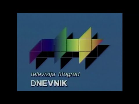 Televizija Titograd Dnevnik (Latin, mid 80s-1991 intro)